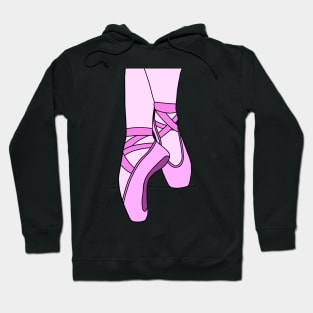 Pink pointe shoes Hoodie